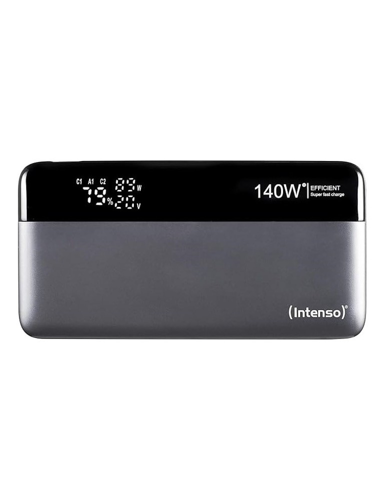 Intenso Powerbank HE25000 mit Schnell-Ladefunktion, PD 3.1 Unterstützung bis 140 W, USB-C Ladekabel inkl.
