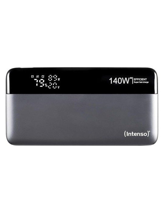 Intenso Powerbank HE25000 mit Schnell-Ladefunktion, PD 3.1 Unterstützung bis 140 W, USB-C Ladekabel inkl.