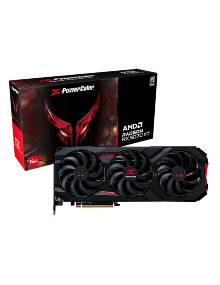 Powercolor Radeon RX 9070XT Red Devil OC - 16GB GDDR6, 1x HDMI, 3x DP