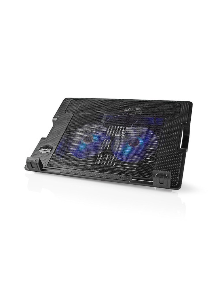 Nedis Notebook-Ständer, Anzahl Lüfter: 2 Stromversorgung über USB | Anzahl Winkel: 4 | 18 " | 1200 U/min | LED