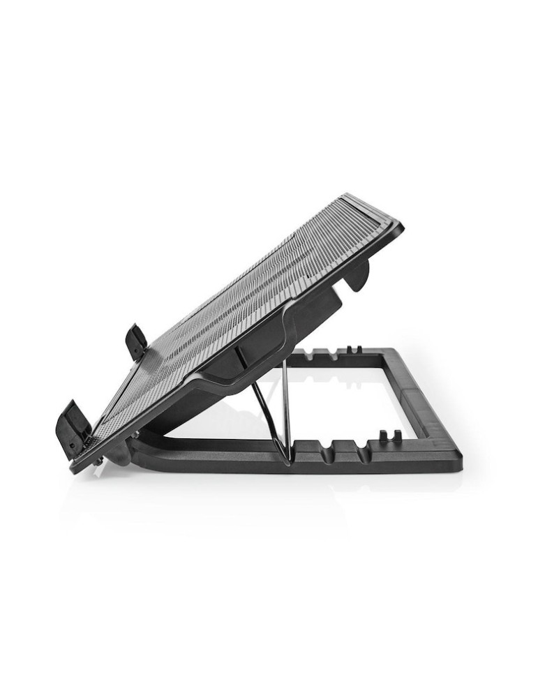 Nedis Notebook-Ständer, Anzahl Lüfter: 2 Stromversorgung über USB | Anzahl Winkel: 4 | 18 " | 1200 U/min | LED