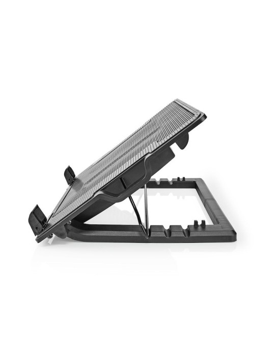 Nedis Notebook-Ständer, Anzahl Lüfter: 2 Stromversorgung über USB | Anzahl Winkel: 4 | 18 " | 1200 U/min | LED