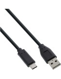 InLine USB 2.0 Kabel, Typ C Stecker an A Stecker, schwarz, 5m