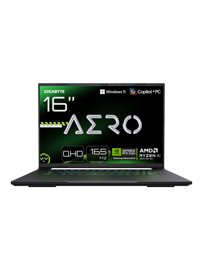 GIGABYTE AERO X16 1VH93DEC64AH - 16" QHD IPS 165 Hz, AMD Ryzen AI 7 350, 32GB RAM, 1TB SSD, NVIDIA GeForce RTX 5060, Windows 11