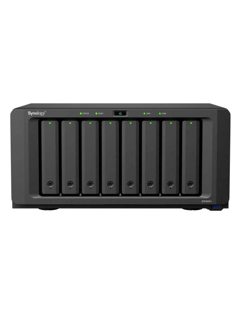 Synology DiskStation DS1825+ NAS 8-Bay AMD Ryzen™ V1500B, 8GB DDR4 RAM, 0/8 HDD/SSD