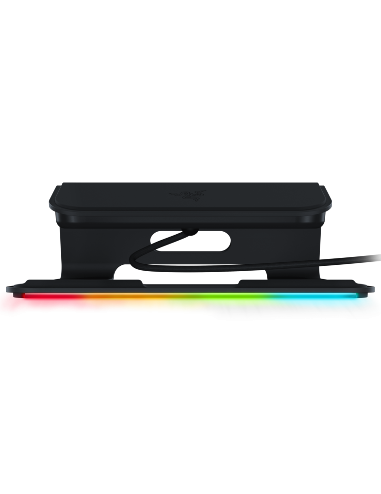 Razer Laptop Stand Chroma Laptop-Ständer mit Razer RGB Chroma-Beleuchtung , USB 3.0-Hub mit 3 Anschlüssen und 18 Grad Neigungswi