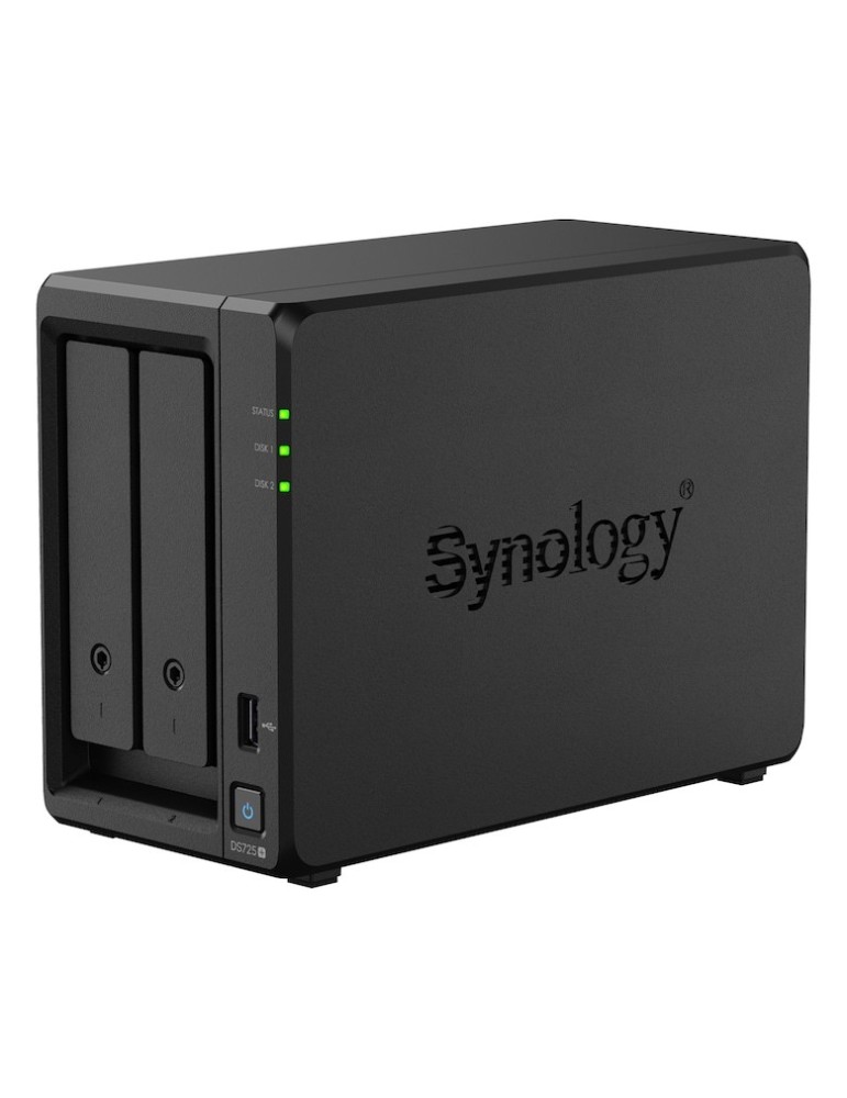 Synology DiskStation DS725+ NAS 2-Bay AMD Ryzen™ R1600, 4GB DDR4 RAM, 0/2 HDD/SSD