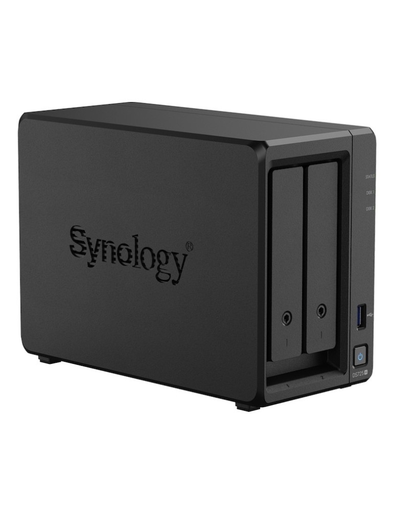 Synology DiskStation DS725+ NAS 2-Bay AMD Ryzen™ R1600, 4GB DDR4 RAM, 0/2 HDD/SSD