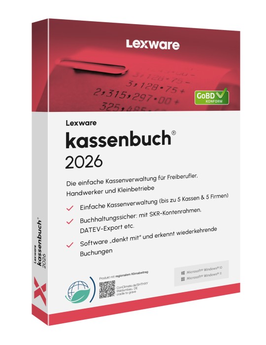 Lexware Kassenbuch 2026 365-Tage