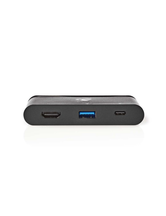 Nedis USB-Adapter USB 3.1 USB Type-C™ USB Type-A / USB Type-C™ / 1x HDMI®, Schwarz