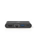 Nedis USB-Adapter USB 3.1 USB Type-C™ USB Type-A / USB Type-C™ / 1x HDMI® / 1x RJ45