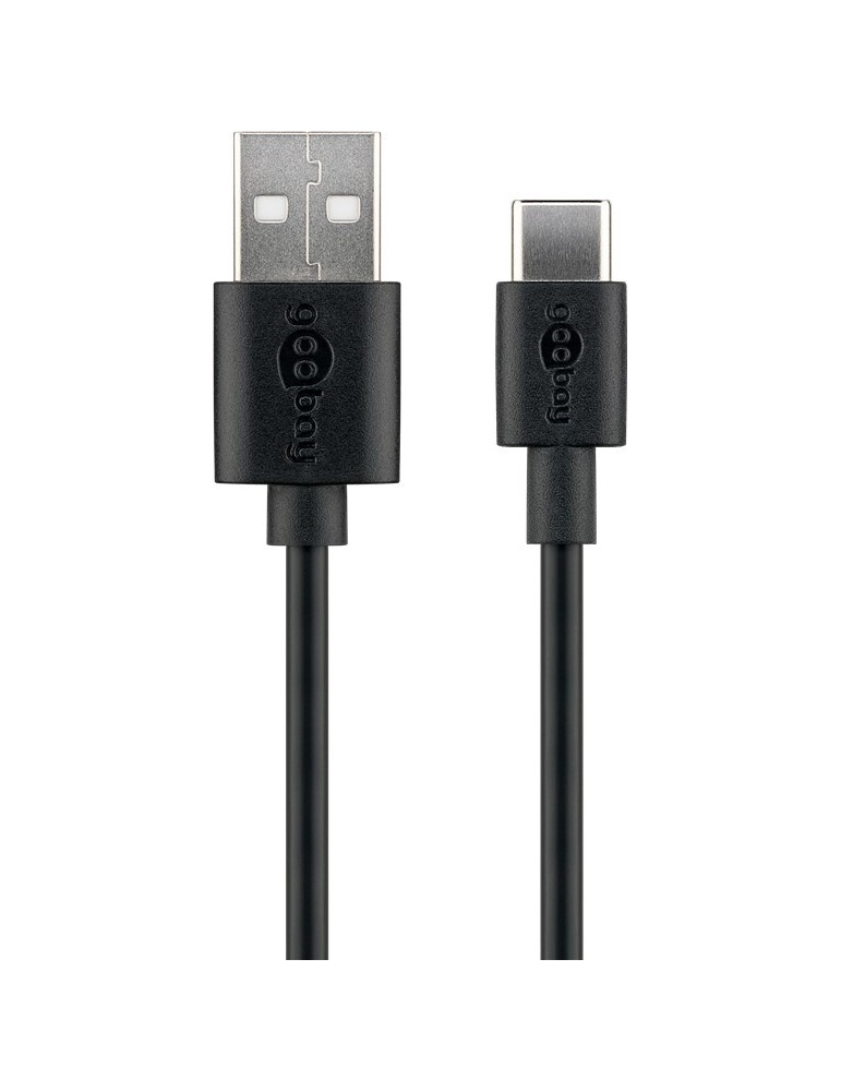 Goobay USB-C™ Lade- und Synchronisationskabel 3m schwarz