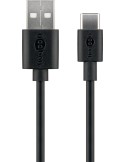 Goobay USB-C™ Lade- und Synchronisationskabel 3m schwarz