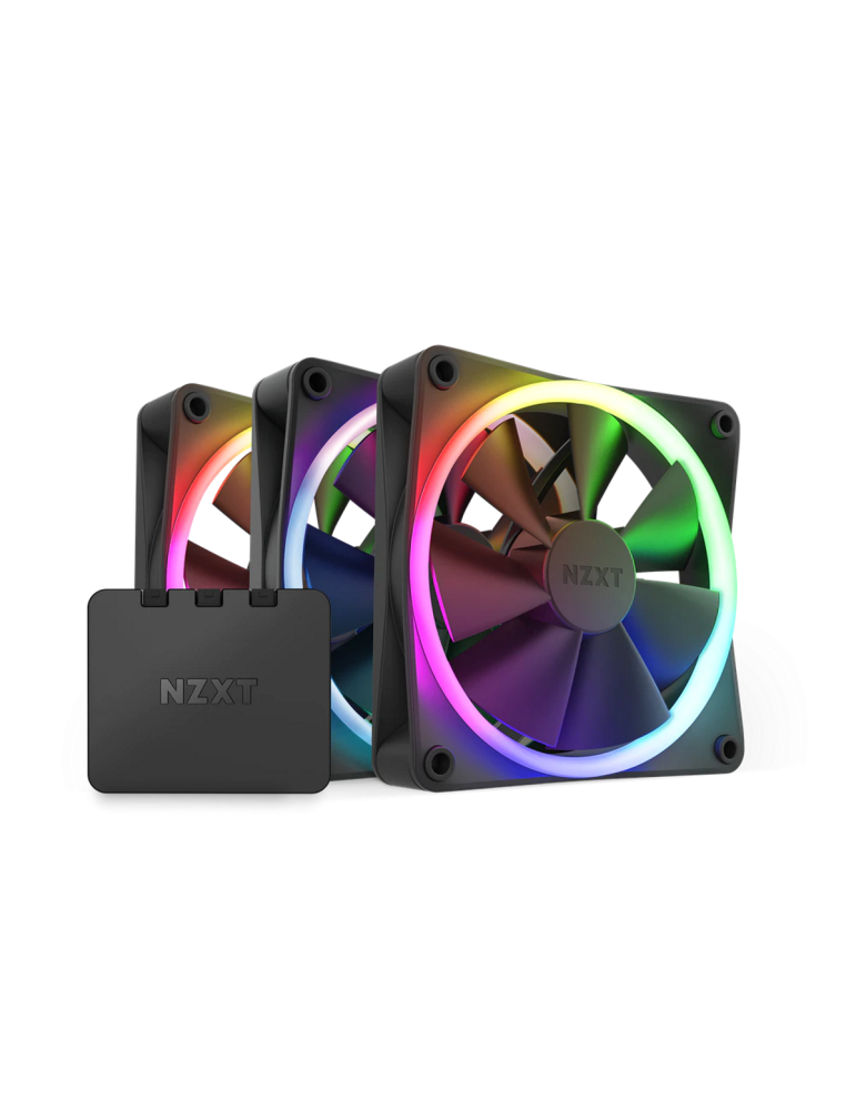 NZXT F120 RGB schwarz | 3er-Pack 120mm Gehäuselüfter