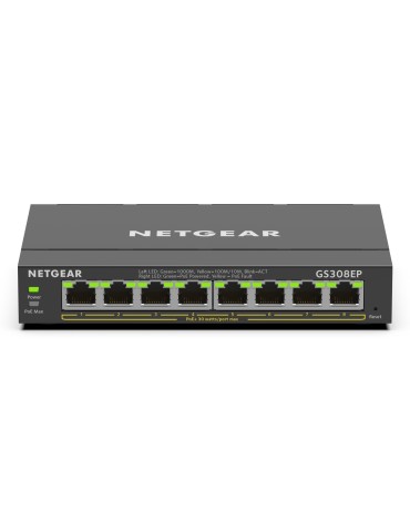 NETGEAR GS308EP SOHO Plus Switch [8x Gigabit Ethernet PoE+, 62W]