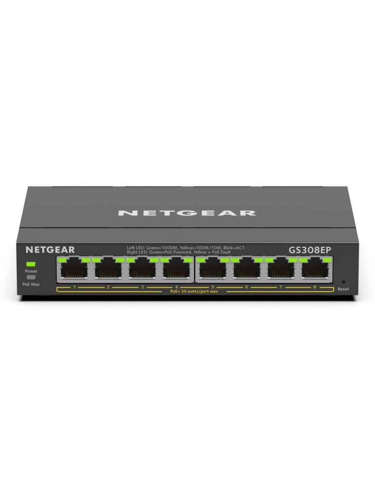 NETGEAR GS308EP SOHO Plus Switch [8x Gigabit Ethernet PoE+, 62W]
