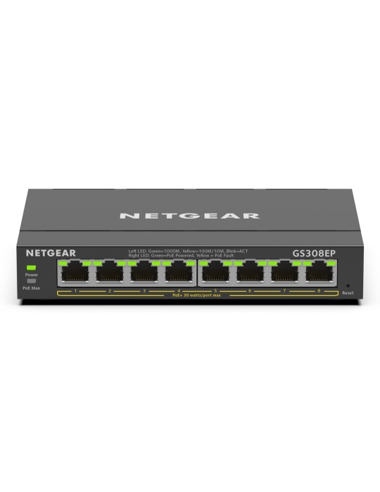 NETGEAR GS308EP SOHO Plus Switch [8x Gigabit Ethernet PoE+, 62W]
