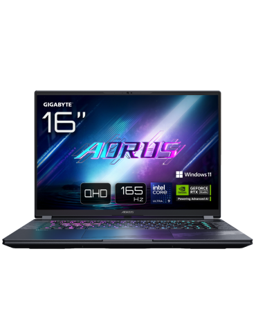 GIGABYTE AORUS ELITE 16 BWHC3DEC65SP - 16" QHD+ 165 Hz Display, Intel Core Ultra 9 275HX, 32GB RAM, 2TB SSD, NVIDIA GeForce RTX 