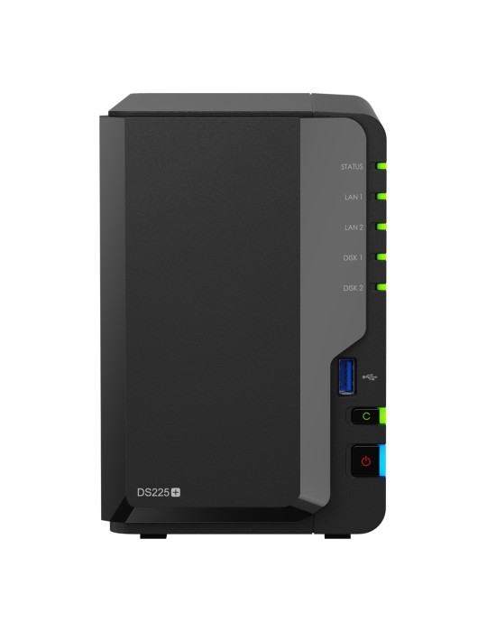 Synology DiskStation DS225+ NAS 2-Bay Intel Celeron J4125, 2GB DDR4 RAM, 0/2 HDD/SSD