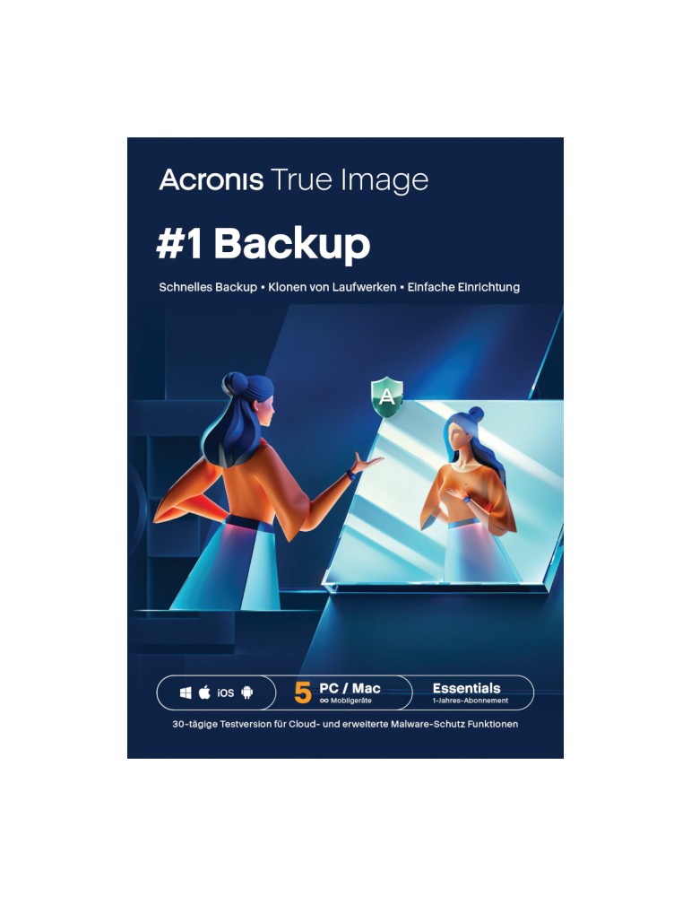 Acronis True Image Essentials [5 Geräte - 1 Jahr]