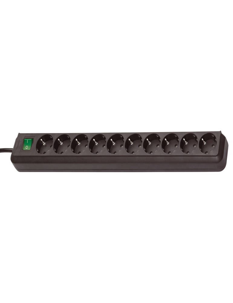 Brennenstuhl Eco-Line m. Schalter 10-fach schwarz, 3 m