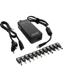 Inline Universal Netzteil für Notebooks, 90W 100-240V, schwarz mit 12 Wechselsteckern