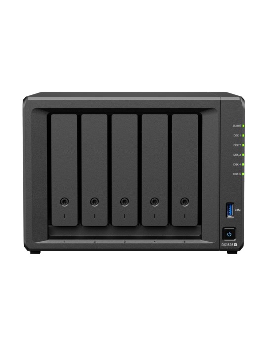 Synology DS1525+ 80TB Plus HDD NAS-Bundle NAS inkl. 5x 16TB Synology Plus 3.5 Zoll SATA Festplatte