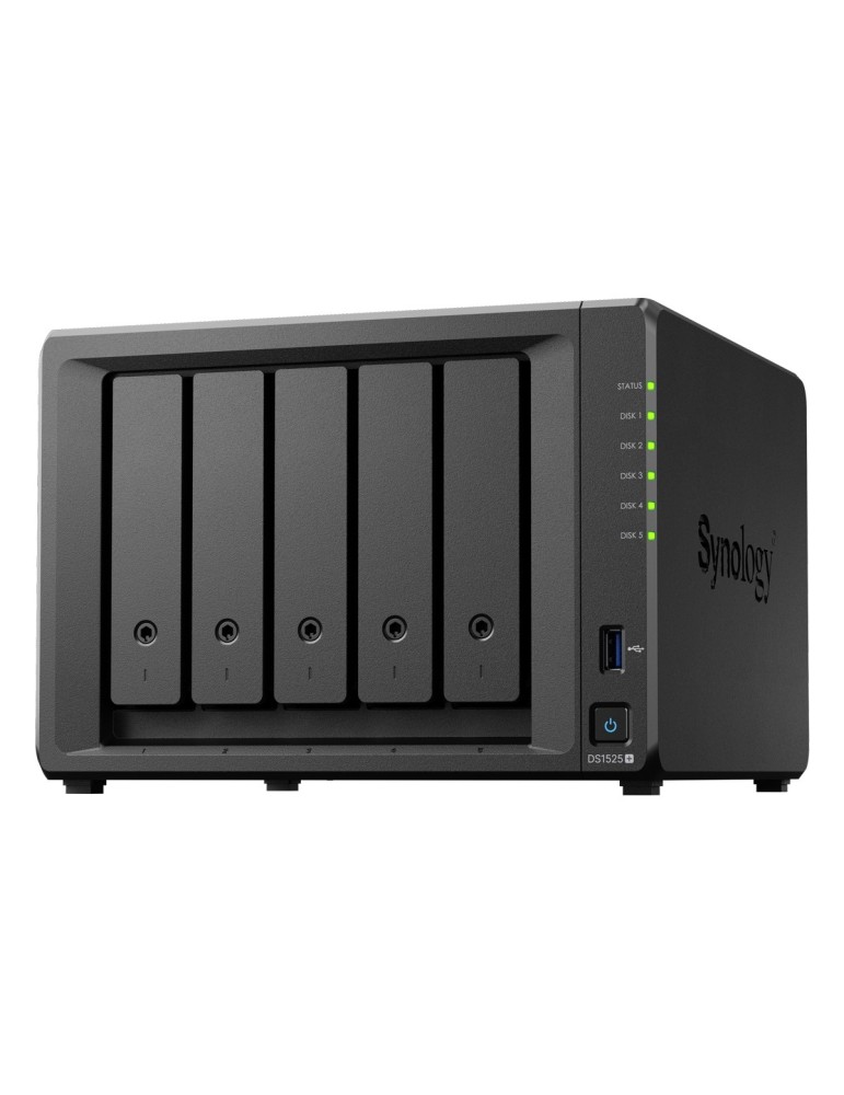 Synology DS1525+ 60TB Plus HDD NAS-Bundle NAS inkl. 5x 12TB Synology Plus 3.5 Zoll SATA Festplatte