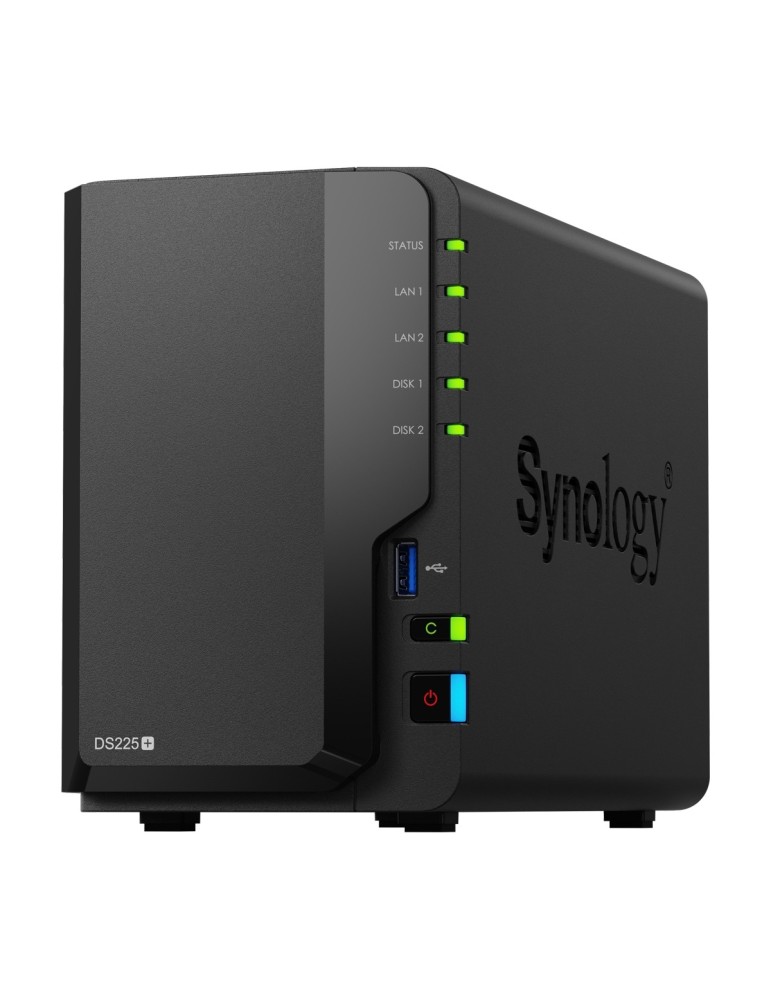 Synology DS225+ 32TB Plus HDD NAS-Bundle NAS inkl. 2x 16TB Synology Plus 3.5 Zoll SATA Festplatte