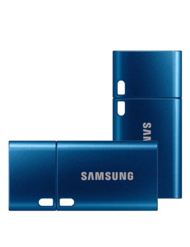 2er Pack Samsung Typ-C 128GB USB-Stick Blau Mit Schutzkappe & Öse, bis zu 400 MB/s, USB 3.2 Gen 1x1 (5 Gbit/s)