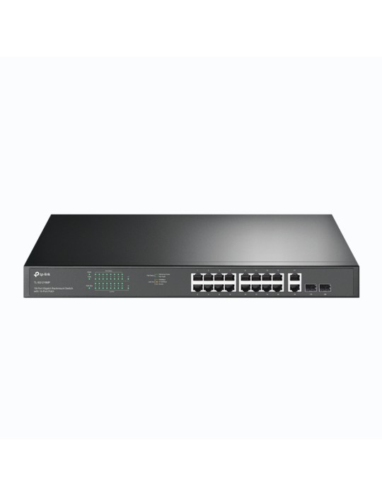 TP-Link SG1218MP Unmanaged Switch 18x Gigabit Ethernet, 16x PoE+, 250W, 1x GbE/SFP Combo
