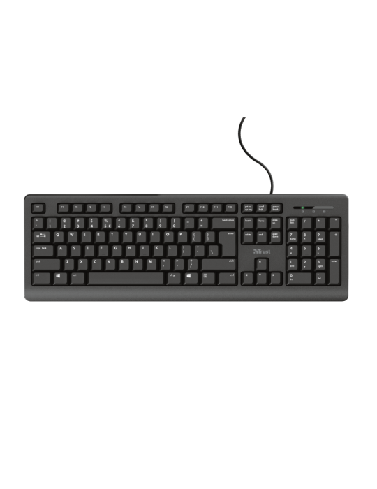 TRUST TK-150 Tastatur, Deutsches QWERTZ - Layout, USB-Anschluss