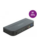 Delock DisplayPort 1.4 KVM Switch 8K 30 Hz mit USB 3.0 und Audio