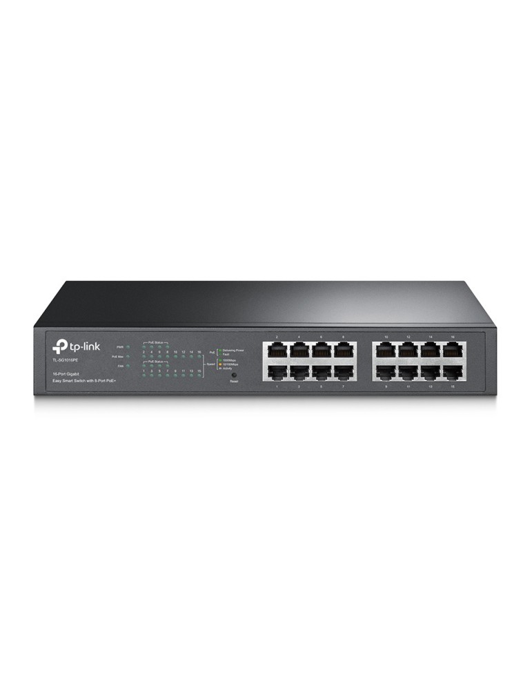 TP-Link SG1016PE Easy Smart Switch 16x Gigabit Ethernet (8x PoE+), Plug-and-Play