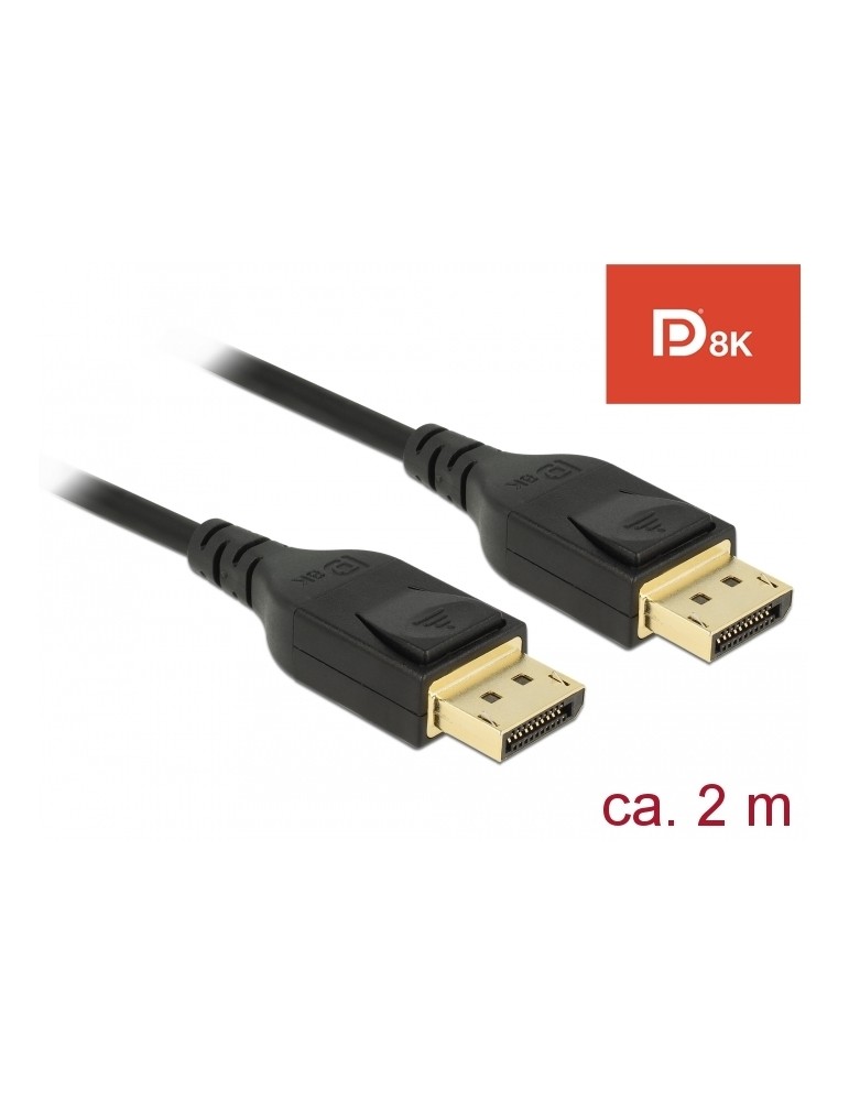 Delock DisplayPort Kabel 8K, 60Hz, 2m