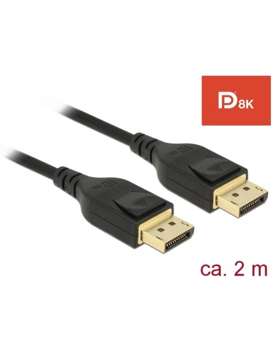 Delock DisplayPort Kabel 8K, 60Hz, 2m