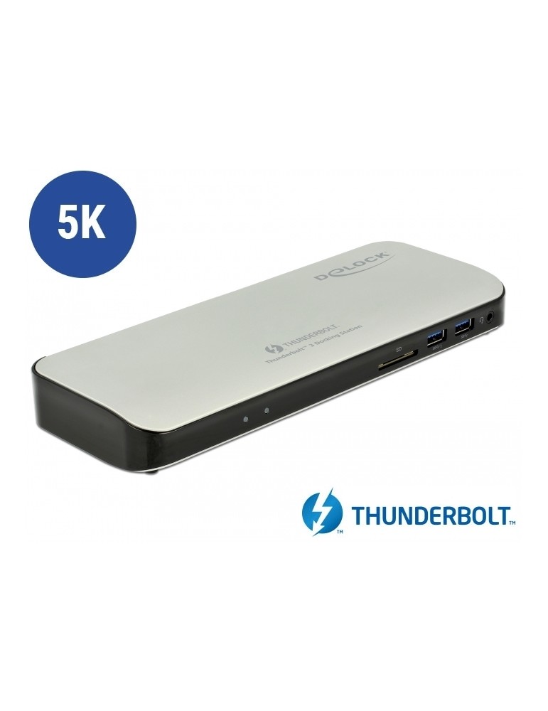 Delock Thunderbolt 3 Dockingstation 5K - HDMI/USB 3.0/USB-C/SD/LAN