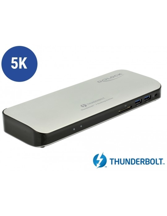 Delock Thunderbolt 3 Dockingstation 5K - HDMI/USB 3.0/USB-C/SD/LAN