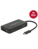 Delock Adapter USB Type-C Stecker  VGA/HDMI/DVI/DisplayPort