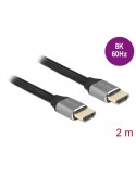 Delock Ultra High Speed HDMI Kabel 48 Gbps 8K 60 Hz grau, 2m