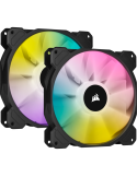 Corsair iCUE SP140 RGB Elite Dual Fan Kit | Gehäuselüfter inkl. Lighting Node CORE