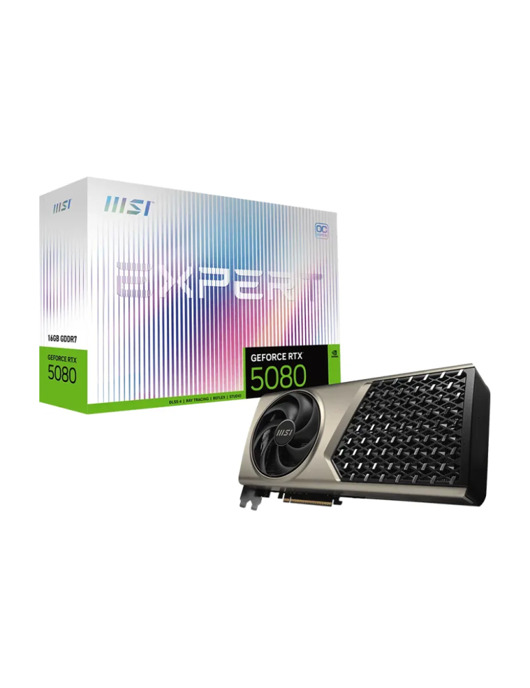 MSI GeForce RTX 5080 16G EXPERT OC - 16GB GDDR7, HDMI, 3x DP