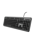 TRUST ODY Silent Keyboard, kabelgebunden, leiser Tastenanschlag, spritzwassergeschützt, Deutsches QWERTZ-Layout