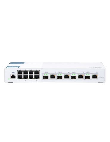 QNAP QSW-M408-4C Smart Managed Switch [4x 10GbE SFP+/RJ45 Combo, 8x 1GbE (RJ45), Layer 2, Netzwerkmanagement]