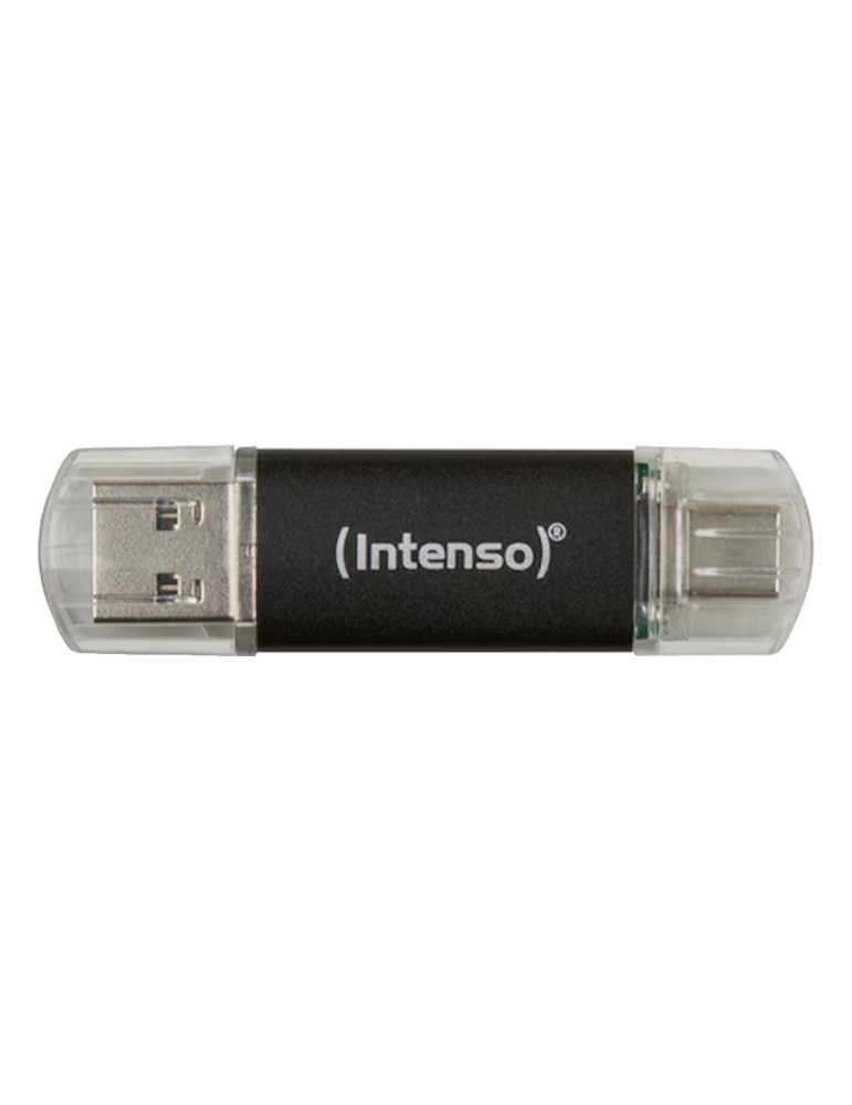 Intenso Twist Line Typ-A/Typ-C 64GB USB-Stick Mit Schutzkappe, bis zu 70 MB/s, USB 3.2 Gen 1x1 (5 Gbit/s)