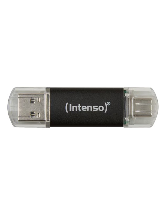 Intenso Twist Line Typ-A/Typ-C 64GB USB-Stick Mit Schutzkappe, bis zu 70 MB/s, USB 3.2 Gen 1x1 (5 Gbit/s)