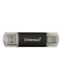 Intenso Twist Line Typ-A/Typ-C 64GB USB-Stick Mit Schutzkappe, bis zu 70 MB/s, USB 3.2 Gen 1x1 (5 Gbit/s)