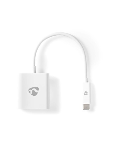 Nedis USB-Adapter USB 3.2 Gen1 - USB-C™ Stecker, HDMI™ Ausgang, 0.20 m, rund, vernickelt, PVC, weiß