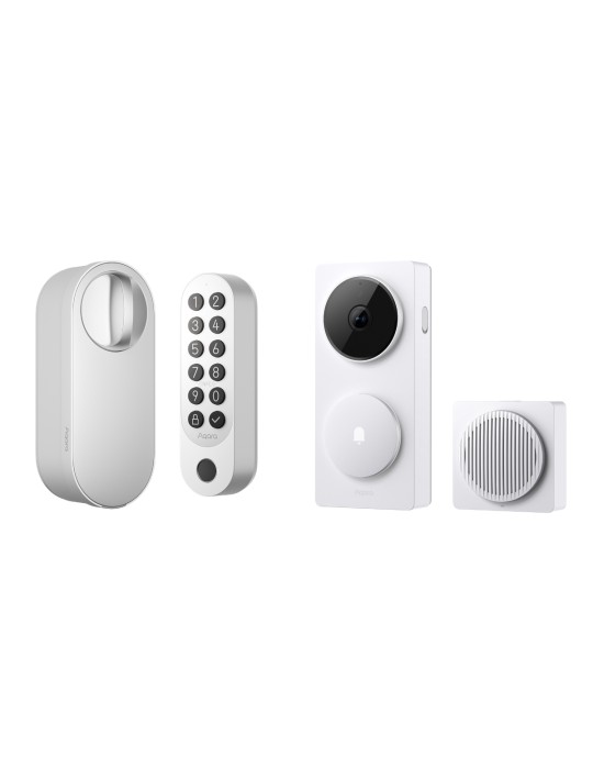 Aqara Smart Lock U200 + Doorbell Camera Hub G410 Weiß U200 + G410 Weiß