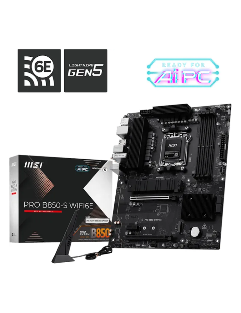 MSI PRO B850-S WIFI6E Mainboard Sockel AM5